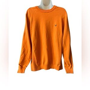 Men’s Callaway Cotton Blend Golf Sweater Orange Size XL
